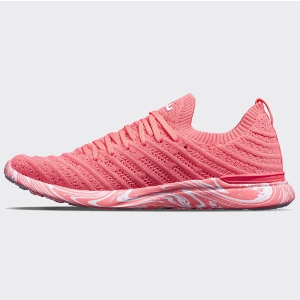 NWOT APL Women’s Techloom Wave Sneakers in Fire Coral/ Marble